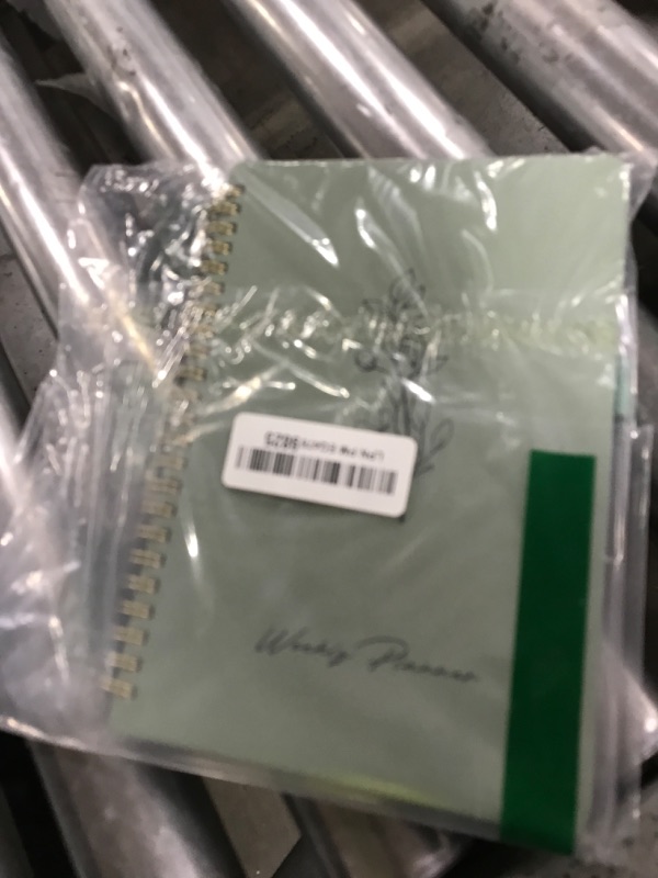 Photo 1 of Undated Weekly Planner, Weekly To Do List Notebook with Goal & Habit Tracker Organizer, A5 Weekly Planner Notebook with Spiral Binding, 6.1" x 8.2" - Green