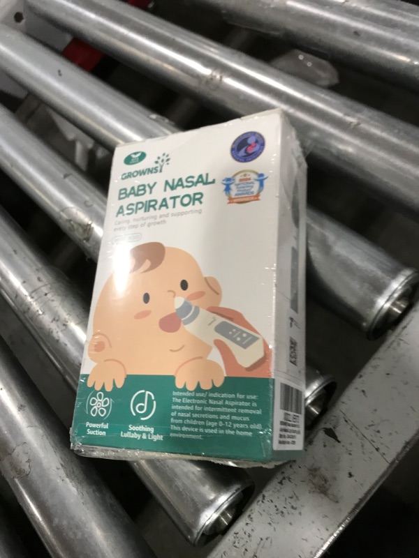 Photo 1 of GROWNSY Nasal Aspirator for Baby, Electric Baby Nose Sucker with Larger Suction Chamber and More Powerful Suction, Automatic Nose Cleaner with Music and Light Soothing Function