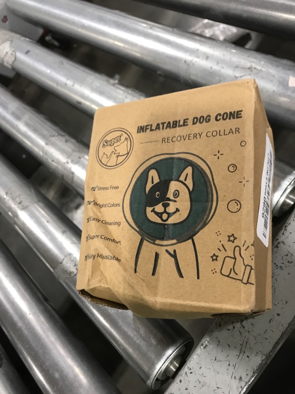 Photo 1 of Supet Raised Inflatable Dog Cone Collar to Stop Licking, Soft Dog Cone Alternative After Surgery, Pet Neck Donut Collar for Small Medium Large Dogs