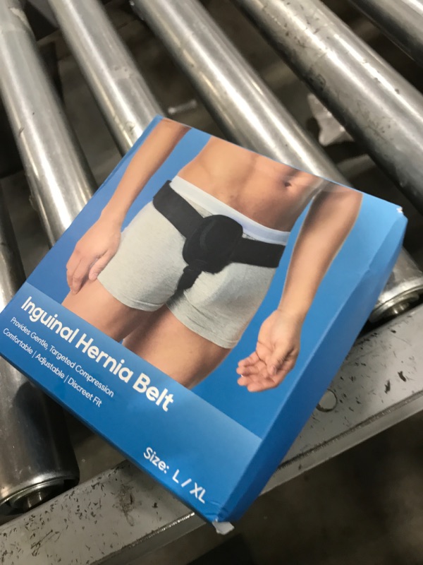 Photo 1 of Awojrsky Hernia Belts for Men Inguinal, Hernia Support for Women and Men, Hernia Truss for Left or Right Side, Groin Belt, Adjustable Waist Strap with Removable Compression Pads