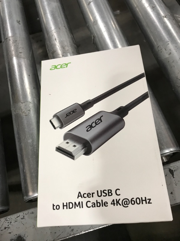 Photo 1 of Acer USB C to HDMI Cable for Home Office 6.6FT (4K@60Hz), High-Speed Type C to HDMI 2.0 Braided Cord, Thunderbolt 4/3 Compatible with MacBook, iPhone 16/15 Pro/Max, iMac, iPad Pro, Galaxy S24, Surface