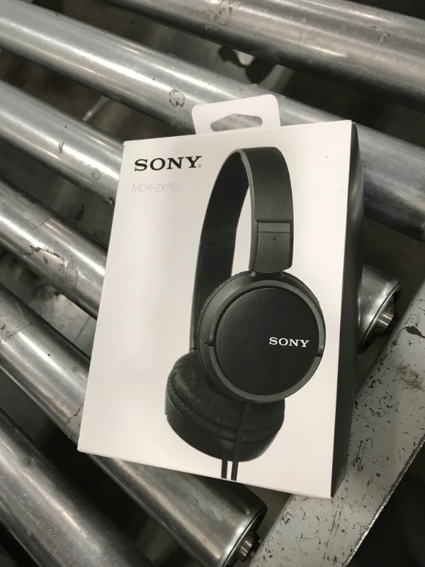 Photo 1 of Sony ZX Series Wired On-Ear Headphones, Black MDR-ZX110