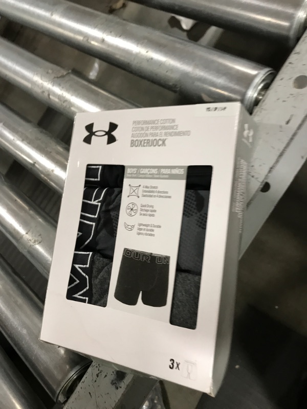 Photo 1 of UA PERFORMANCE COTTON- PRINT 4, 3-Pack Performance Cotton-Castlerock, YS