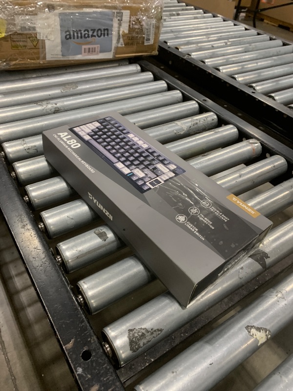 Photo 1 of YUNZII AL80 Wireless Mechanical Keyboard,Full Aluminum CNC, Smart LCD Display,Hot Swappable Gasket Mount 75% Layout with Knob,BT/2.4G/USB-C,QMK/VIA Support for Win/Mac (Black, Gateron Zero Switch)