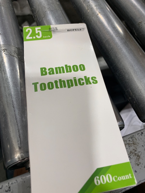 Photo 1 of 600 Count Bamboo Toothpicks for Teeth Cleaning, Appetizer, Olive, Barbecue, Fruit, Double-Points Wooden Toothpick.
