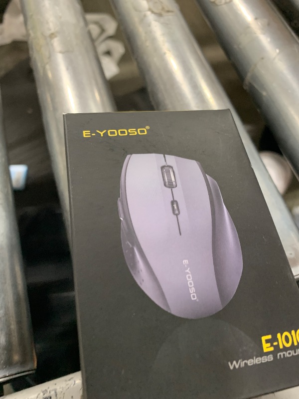 Photo 1 of E-YOOSO Wireless Mouse for Laptop, Portable Optical Computer Mouse, 6 Buttons, Cordless 2.4GHz with USB Receiver, 5-Level 4800 DPI, 18 Months Battery Life for PC Chromebook Windows Mac