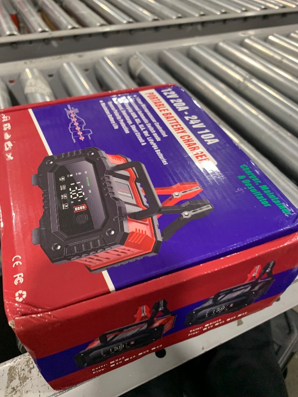 Photo 1 of YONHAN Battery Charger 20A 12V/24V LiFePO4 Lead Acid Fully Automatic Battery Maintainer, Car Battery Trickle Charger Automotive w/Repair, Winter Mode, for AGM, STD, Gel, Deep Cycle Batteries