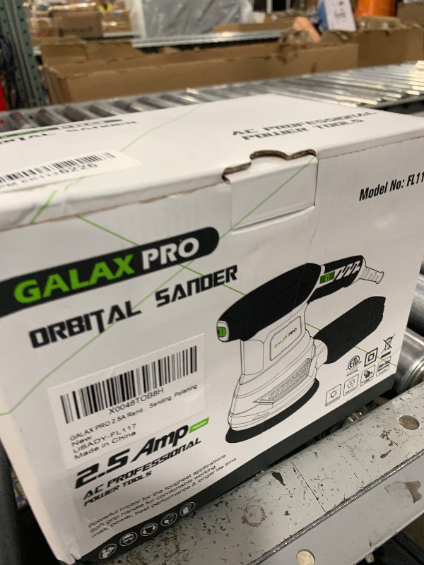 Photo 1 of GALAX PRO 2.5A Rotary Orbital Sander, 300W Electric Orbital Sander with 6 Various Speeds 6000-13000RPM,4.9-Inch with 20PCS Sandpapers,1 dust canister,Fit for Woodworking, Sanding, Polishing
