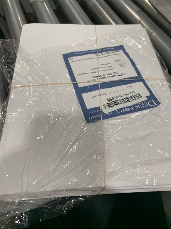Photo 1 of Extra Heavy Duty 140lb Cover Cardstock - Bright White - 379gsm 18pt Thick Paper for Inkjet & Laser Printers - 8-1/2" x 11" (100 Sheets Pack)