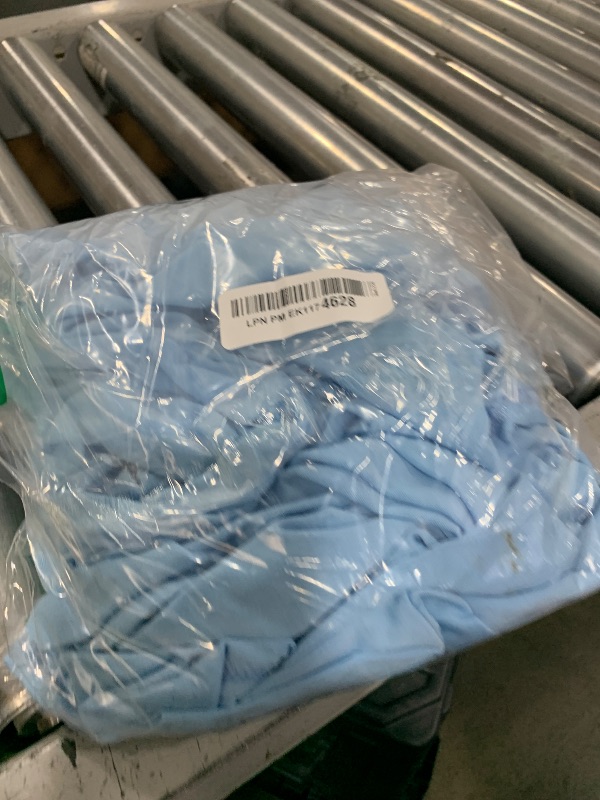 Photo 1 of eccwai Spandex 4ft Waterproof Table Cover for Party,Wedding, Banquet, and Events(Blue Mist)