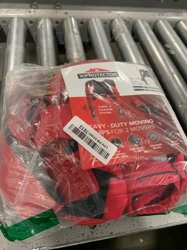 Photo 1 of X-Protector Moving Straps - 2 Pairs - Lifting Straps for 2 Movers - Move Furniture Easily and Safely - Perfect for Lifting and Moving Heavy Objects (Adjustable Length 50-118”)