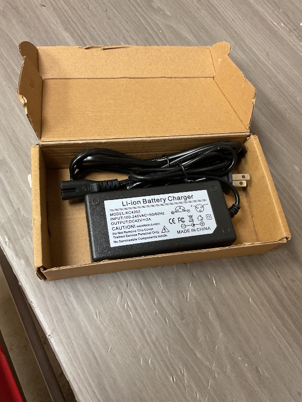 Photo 1 of BXIZXD 42V Universal Scooter Charger 3-Prong for 36V Lithium Battery Compatible with Pocket Mod, Sports Mod, and Dirt Quad Power Supply