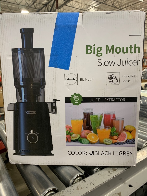 Photo 1 of Juicer Machines, ECOSELF Large Feed Chute for Family Needs, Professional Hands Free Cold Press Juicer For Whole Fruits & Vegetables, Self Feeding for Juice Extractor Machine, Easy to Clean