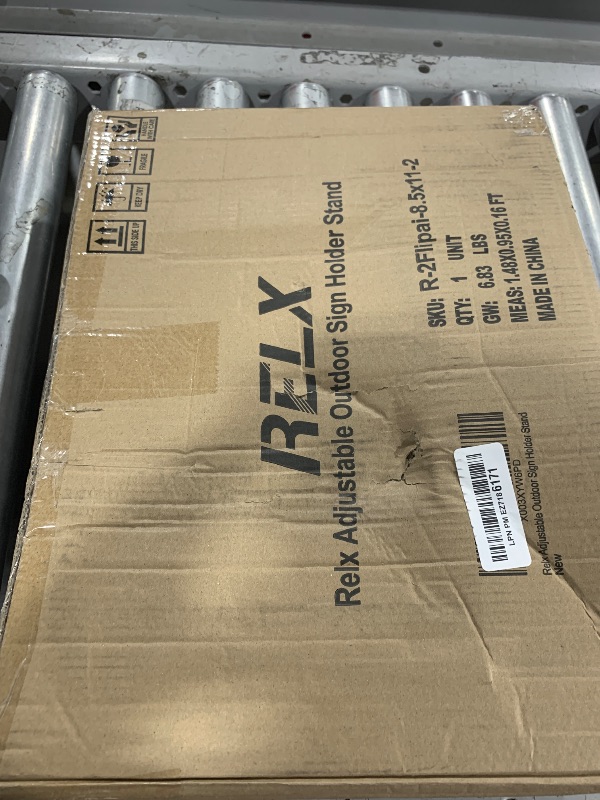 Photo 1 of Relx Adjustable Outdoor Sign Holder Stand for Display - Floor Sign Stand with Base for Business Retail Events 8.5x11 inches