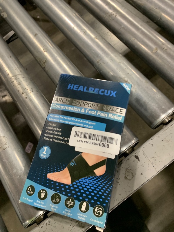 Photo 1 of Healrecux Arch Support Braces for Plantar Fasciitis Relief, Adjustable Compression Bands with Gel Pad Orthotics Inserts for Feet Flat, High & Fallen Arches, Foot Support(Anti-Slip Strips)