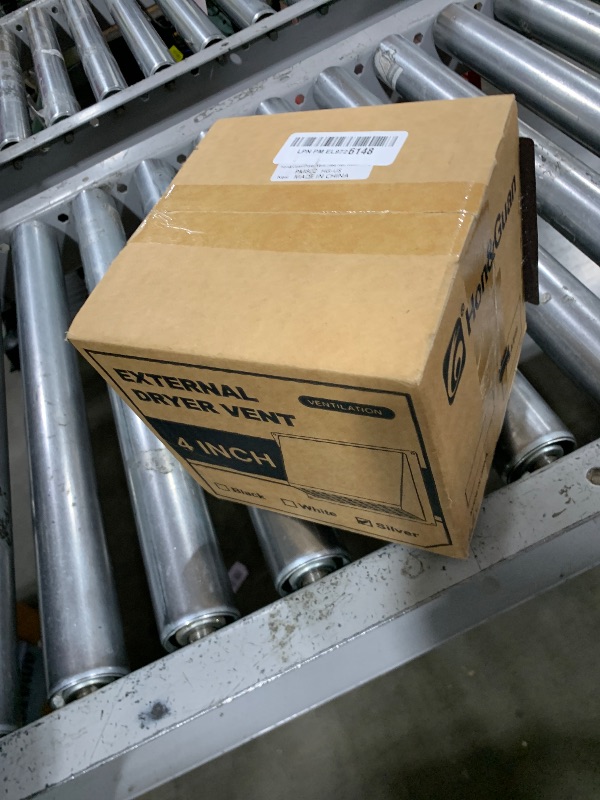 Photo 1 of Hon&Guan Dryer Vent Cover Outside 4 Inch with Removable Mesh -304 Stainless Steel Wall Vent Exhaust Vent Cover Rubber Cushioned Non Return Flap