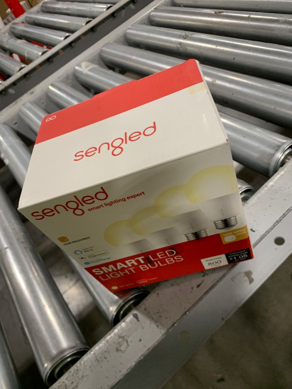Photo 1 of Sengled Smart Light Bulbs, Zigbee Hub Required, Works with Alexa and SmartThings, Voice Control with Google Home and Echo with built-in Hub, Soft White 60W Equivalent A19 Dimmable Smart Bulbs, 4-Pack