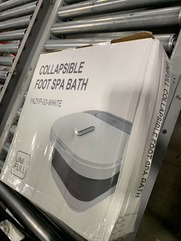Photo 1 of UNIFULL Collapsible Foot Spa Bath with Heat and Massage Rollers, Bubble, Foot Pedicure Kit, Temperature Control, Red Light, Pedicure Foot Spa, Foot Bath