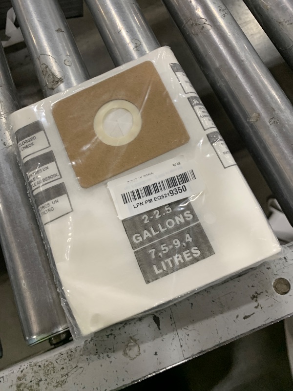 Photo 1 of ALYYDBG 5 Pack Micro Shop VAC Bags 2-2.5 Gallon, Type B 90668 9066800 9066833, All Around EZ QAM70 and CMXZVBE38774 Premium Disposable Dust Collection Bags