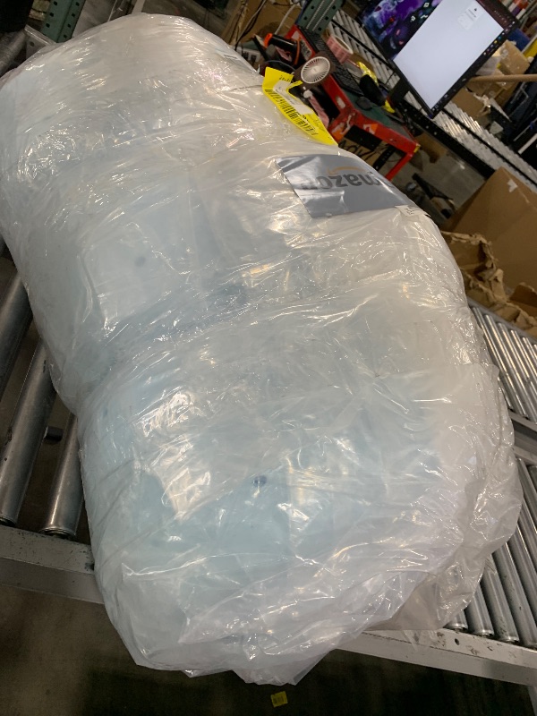 Photo 1 of LUCID 4 Inch Down Alternative and Gel Memory Foam Mattress Topper - Three Toppers In One - Queen, Blue