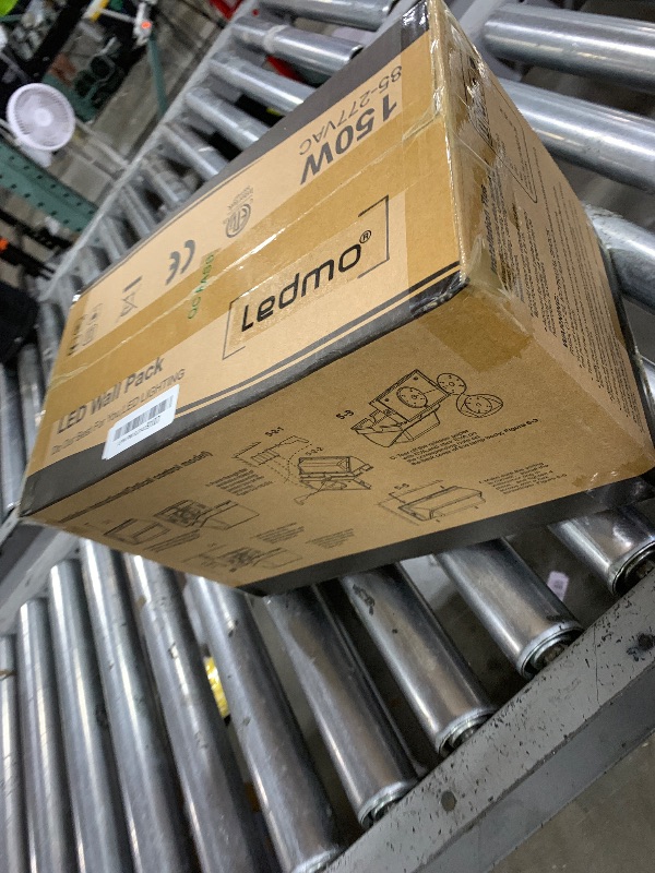 Photo 1 of ledmo LED Wall Pack Light 150w Waterproof Ultra Bright Outdoor Lights Wall Mount 5000K 21000lm Commercial and Industrial Security Flood Lighting Exterior Fixture 100-277V Equivalent Energy Save