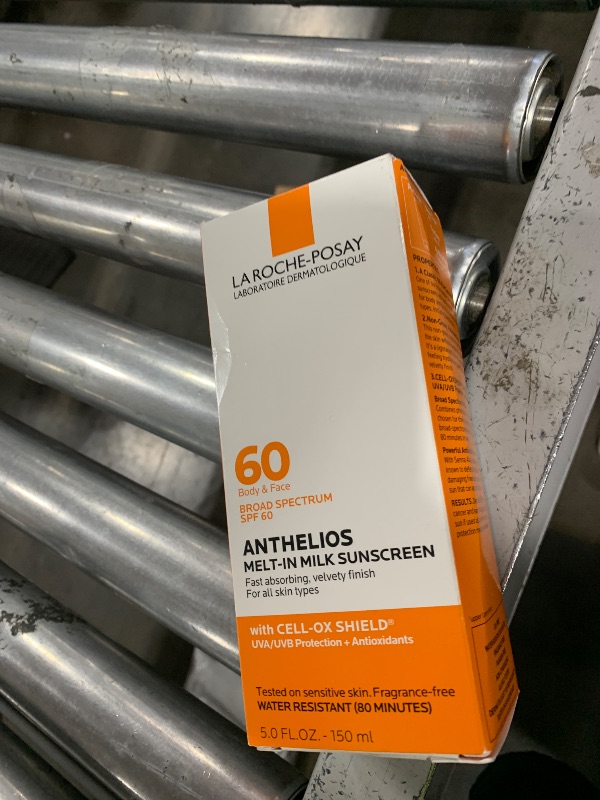 Photo 1 of La Roche-Posay Anthelios Melt-In Milk Sunscreen SPF 60, Sunscreen For Body & Face, Broad Spectrum SPF + Antioxidants, Oil Free, Lightweight & Fast Absorbing, Oxybenzone Free