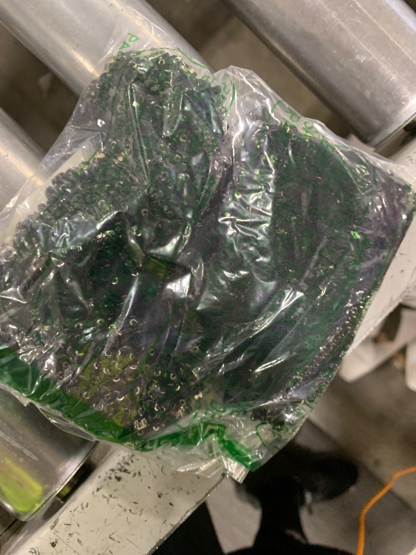 Photo 1 of 1 Pair Hand-Made Beaded Rhinestons DIY Clothing Appliques Patch,14.5" *4.9" Wedding Dress Decoration,Black Flower Applique by Pair