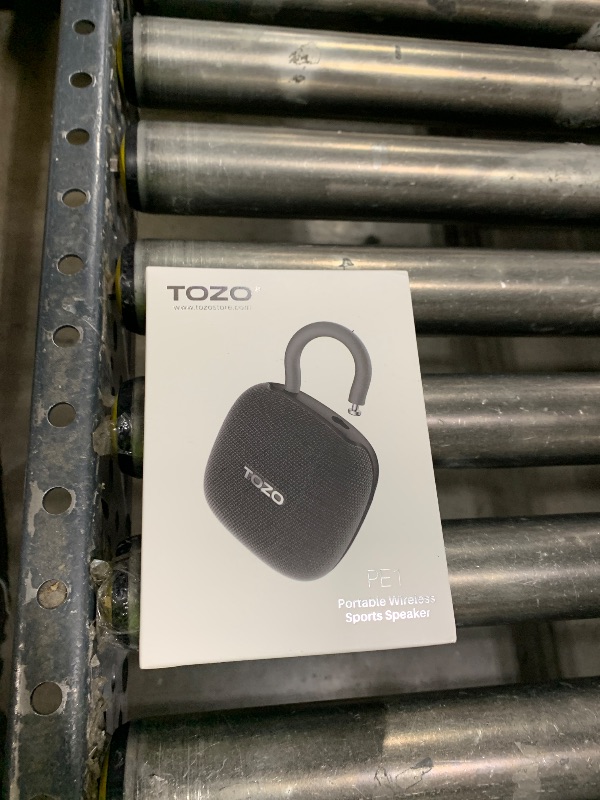Photo 1 of TOZO PE1 Portable Bluetooth Speakers with Adjustable Carabiner, Mini Bluetooth Wireless Shower Speaker with IPX8 Waterproof, 32H Playtime Punchy Bass Audio Speaker for Home, Outdoor and Travel, Red