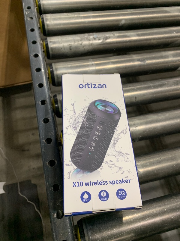 Photo 1 of Ortizan Portable Bluetooth Speaker: IPX7 Waterproof, 24W Loud Sound, Deep Bass, Bluetooth 5.3, LED Lights