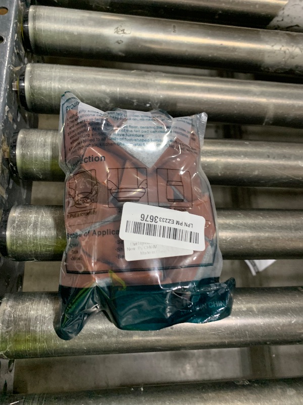 Photo 1 of Square Chair Leg Protectors for Hardwood Floors, 16 Pcs Silicone Felt Furniture Leg Cover (Brown 1 1/2").