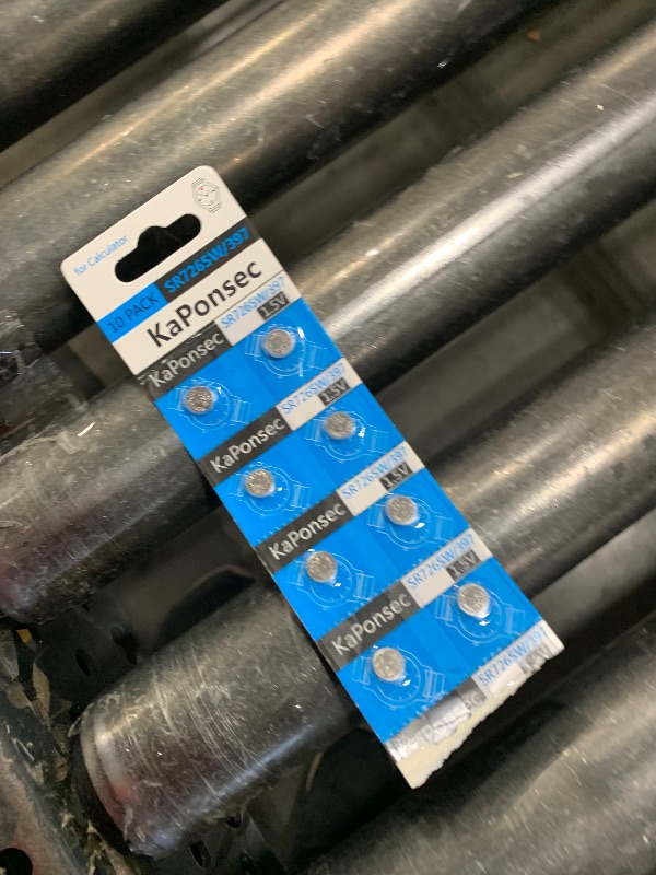 Photo 1 of KaPonsec SR726SW 397 396 LR726 Silver Oxide Watch Battery-10Packs