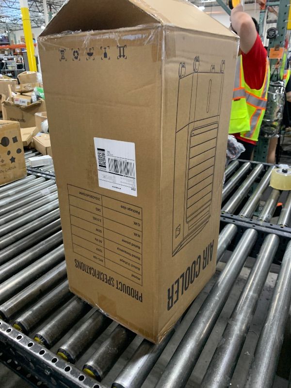 Photo 1 of Swamp Cooler Air Conditioner, 4-in-1 Evaporative Air Cooler with 5L Water Tank No Window, Portable Swamp Cooler 3 Speeds, 120°Oscillation, Remote Control, Evaporative Cooler Cooling Fan