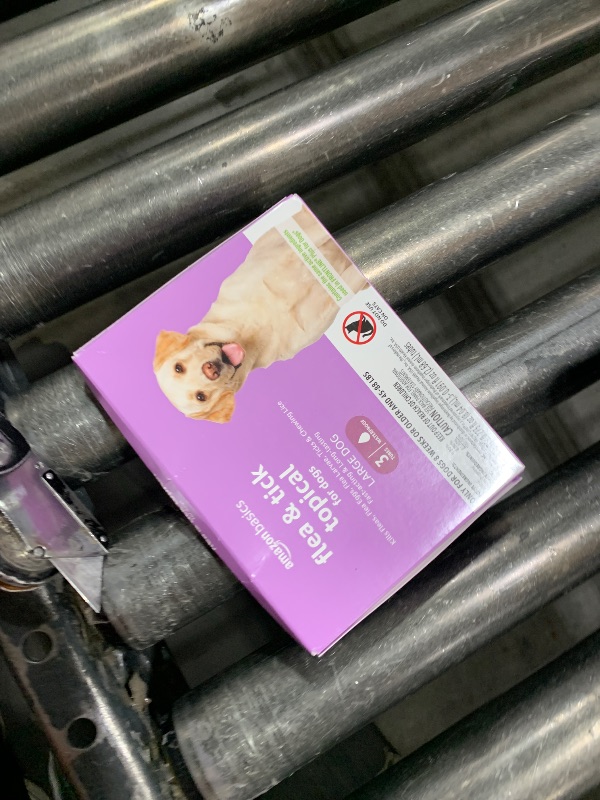 Photo 1 of Amazon Basics Flea and Tick Topical Treatment for Large Dogs (45-88 pounds), 3 Count (Previously Solimo)