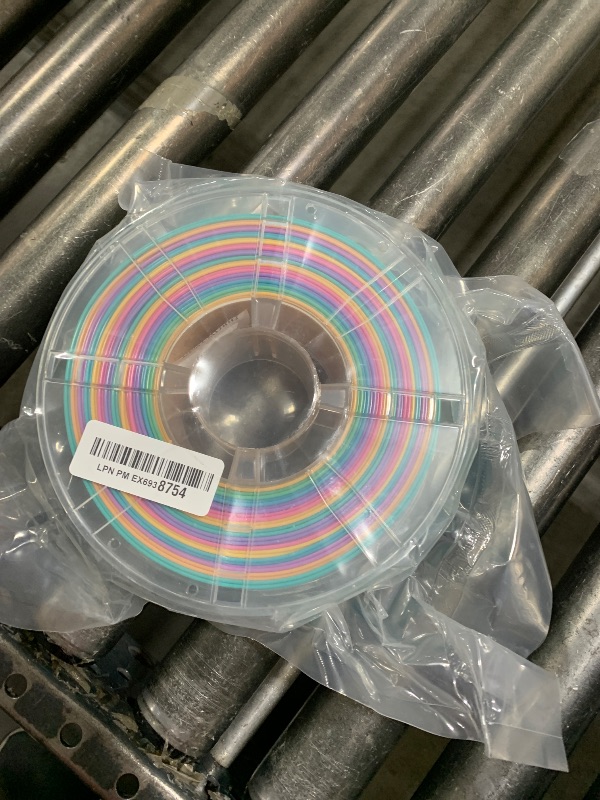 Photo 1 of FXAAGFH Rainbow 3D PLA Printer Filament 1.75 mm, Matte 3 D PLA Printing Print Filament +/-0.03mm, 1kg/2.2lbs