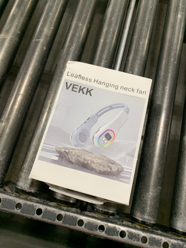 Photo 1 of VEKK Portable Neck Fan 360° Wind Direction Adjustment Bladeless Neck Fan, 6000 mAh Battery Operated Wearable Personal Fan, Flexible Cooling Fan for Outdoor & Indoor Activities and Travel