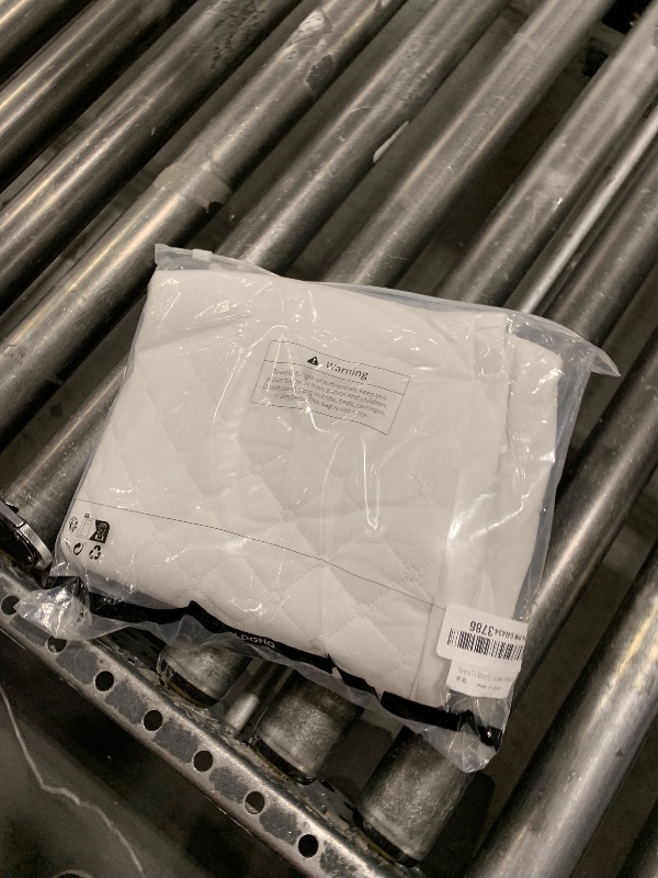 Photo 1 of Baby Cradle Mattress Cover, Breathable, Hypoallergenic, Premium Foam, Non-Toxic, Oval Shaped Removal Waterproof Cover,16" x 32" x 2'', White(only Cradle Mattress Cover)