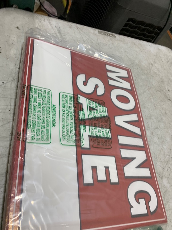 Photo 1 of 7Pcs WEATHER-PROOF Moving Sale Signs, 17" x 13", Double-Sided with Arrow Stickers & Metal Stakes