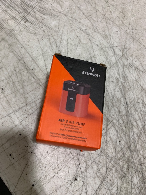 Photo 1 of ETENWOLF AIR 3 Air Pump for Inflatables with 2600 mAh Battery & Camping Light, Ultra-Fast and Mini Electric Air Pump, Inflate Deflate for Air Mattress, Pool Floats, Vacuum Storage Bags