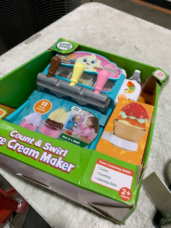 Photo 1 of LeapFrog Count and Swirl Ice Cream Maker Playset for Kids Ages 2 Years and up, Blue