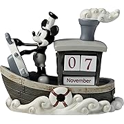 Photo 1 of Precious Moments Disney Showcase Collection: "Mickey Mouse Endless Calendar" – Vintage-Style Resin Figurine, Item #144707