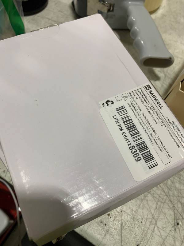 Photo 1 of SASWELL Smart Thermostat 3H/2C, WiFi Household Thermostat for Heat Pump and Conventional Multi-Stage System, Easy DIY Installation, Voice Control, Support Alexa and Google Home, C-Wire Required