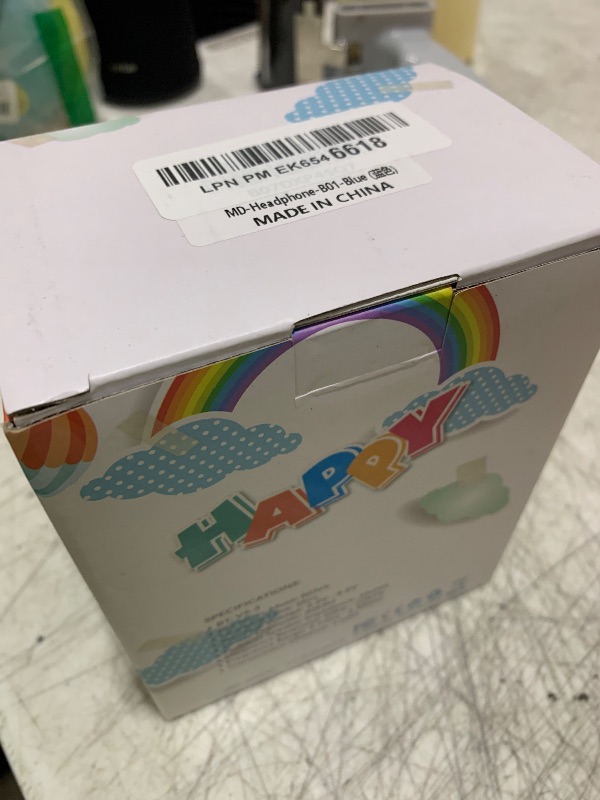 Photo 1 of MIDOLA Kids Headphones Bluetooth 5.4 Wireless 68H Play Time Volume Limit 85/94dB Over-Ear Foldable Headset,Type-C Fast Charging,with Wired Aux Mic for Toddler Child Pad Tablet Blue