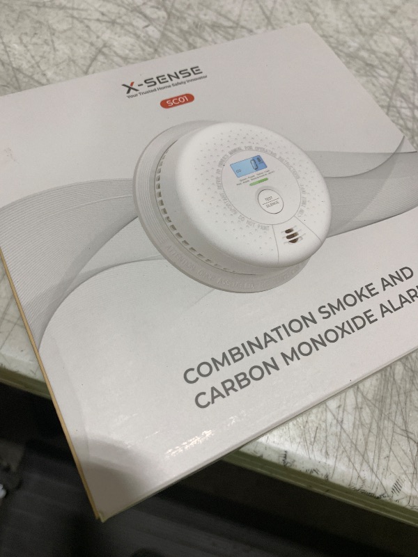 Photo 1 of X-Sense  Detector Carbon Monoxide Detector Combo, 10-Year Battery Smoke Detector with Display, Standalone Model SC01, Single Pack