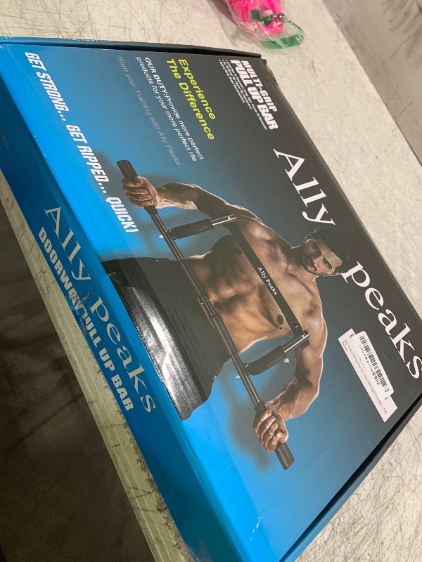 Photo 1 of Ally Peaks Pull Up Bar for Doorway | Thickened Steel Max Limit 440 lbs Upper Body Fitness Workout Bar| Multi-Grip Strength for Doorway | Indoor Chin-Up Bar Fitness Trainer for Home Gym Portable |180