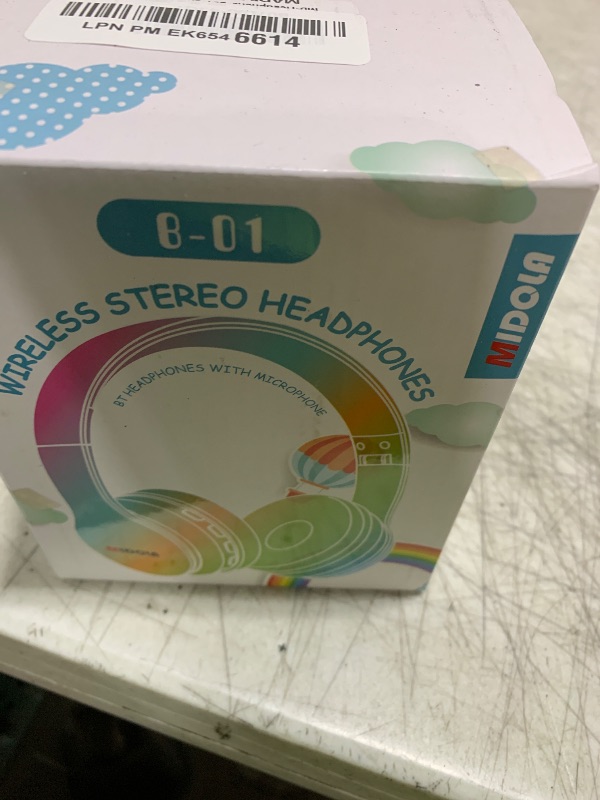 Photo 1 of MIDOLA Kids Headphones Bluetooth 5.4 Wireless 68H Play Time Volume Limit 85/94dB Over-Ear Foldable Headset,Type-C Fast Charging,with Wired Aux Mic for Toddler Child Pad Tablet Blue