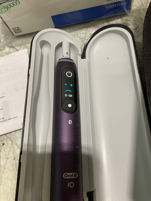 Photo 1 of Oral-B iO Series 8 Electric Toothbrush with 2 Replacement Brush Heads, Violet Ametrine