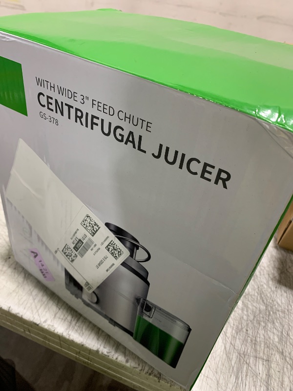Photo 1 of GDOR 800W Juicer Machine, 3” Wide Feed Chute, Dual-Speed Centrifugal Juicer for Fruits & Vegetables, Anti-Drip Function, BPA-Free, Easy to Clean with Brush, White