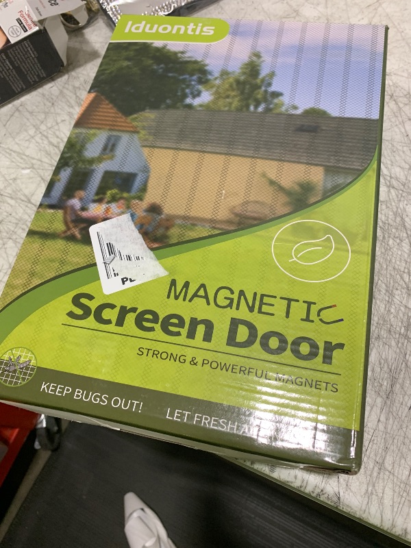 Photo 1 of Magnetic Screen Door- Fit for Door Size:36x80 Inch, Screen Itself Size:38"x82", Hands Free Mesh Partition,Heavy Duty Screen Door Mesh Curtain Keeps Bugs Out, Frame Hook & Loop, Pet and Kid Friendly