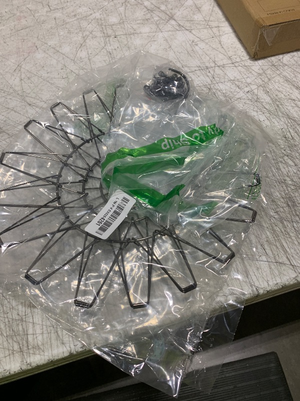 Photo 1 of GHWMYD Hanging Chicken Feeder Accessories, Foldable 6.5Inch Large Poultry Vegetable Fruits Feeder Basket with 4pcs Hanging Chain, Veggie Treat Ball Boredom Toys for Chicken/Hens/Duck/Rabbits' Coop