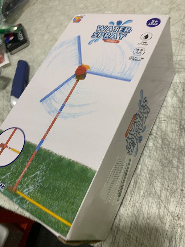 Photo 1 of Outdoor Water Sprinklers with 4 T Ball Set for Toddlers Kids Ages 4-8,Summer Outside Sprinklers Play Equipment Baseball Game Lawn Yard Tee Ball Game for Boys Girls,Hose Connector Included (C)